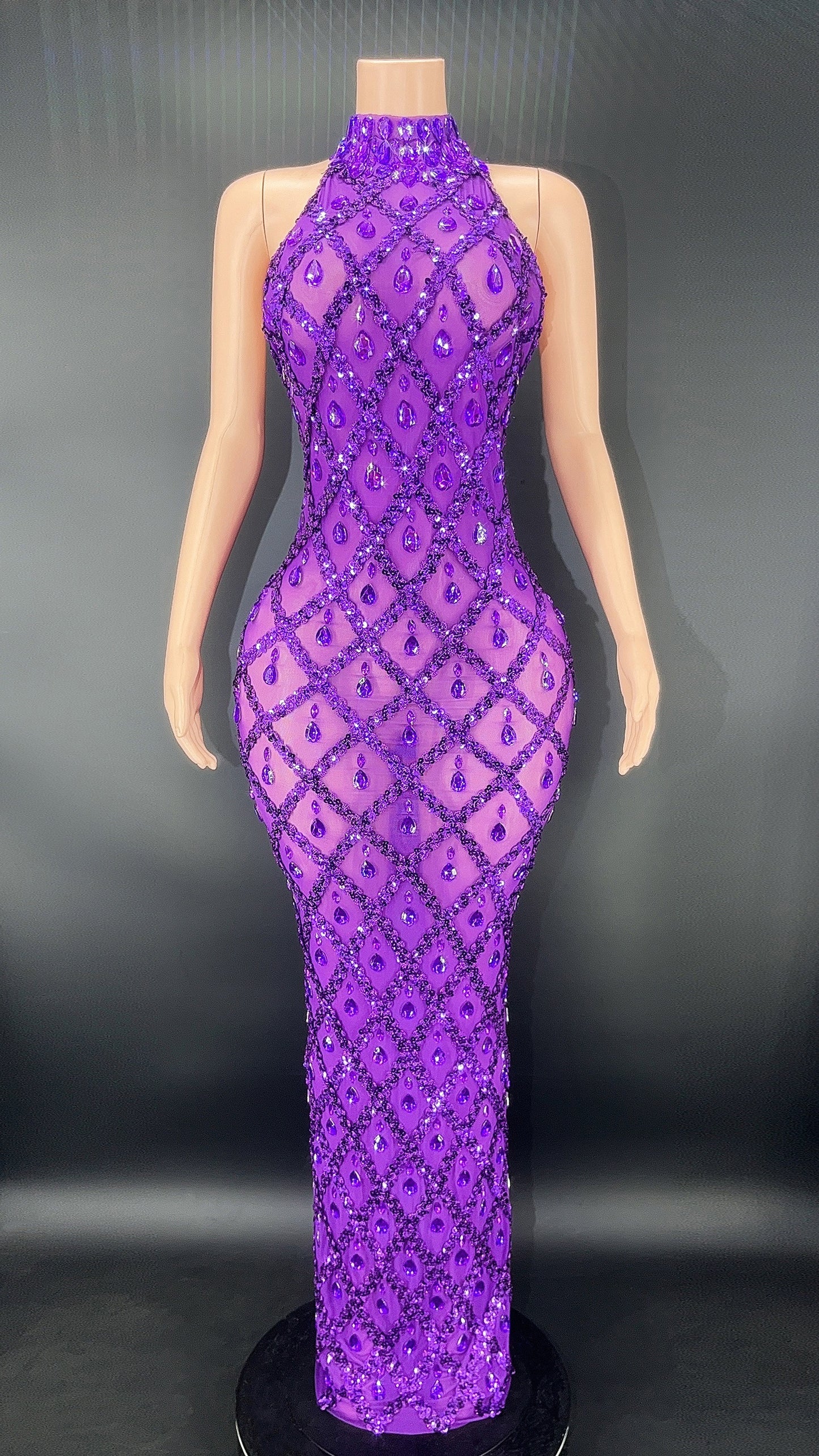 LILAC EVENING DRESS