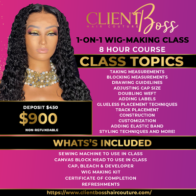 1 On 1 Wig Making Course